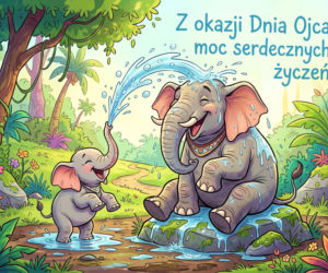 Śmieszna kartka elektroniczna na Dzień Ojca