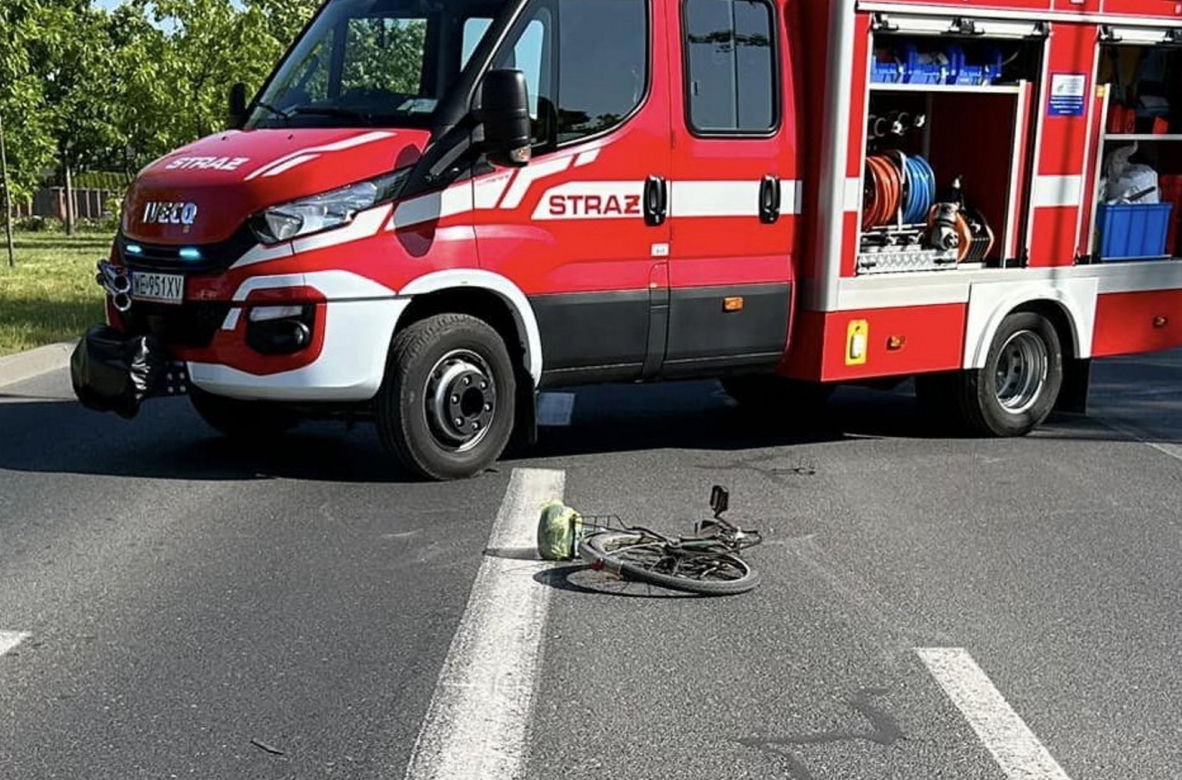 Horror na drodze. Jej rower pękł na pół! Potworny wypadek w Wyszkowie 
