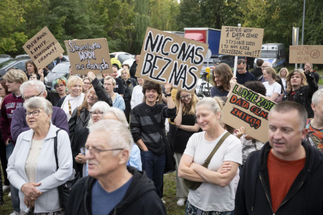 Protest w Piasecznie przeciwko Data Center