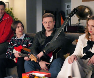 Barwy szczęścia, odcinek 3376: Emil (Artem Malaszczuk),Asia (Anna Gzyra-Augustynowicz), Hubert (Marek Molak), Daniel (Marcin Bikowski)