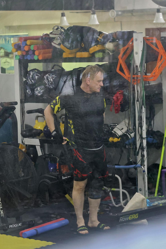 Bartosz Żukowski na siłowni