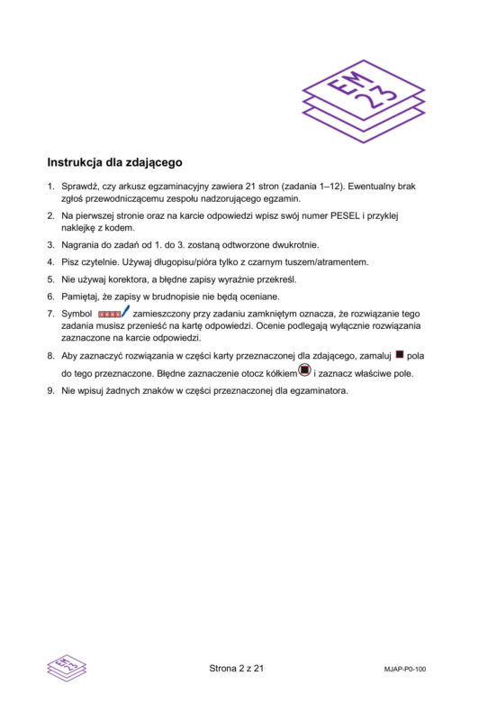 Matura 2026 z angielskiego: arkusze CKE, poziom podstawowy [Formuła 2023] 06.05.2026
