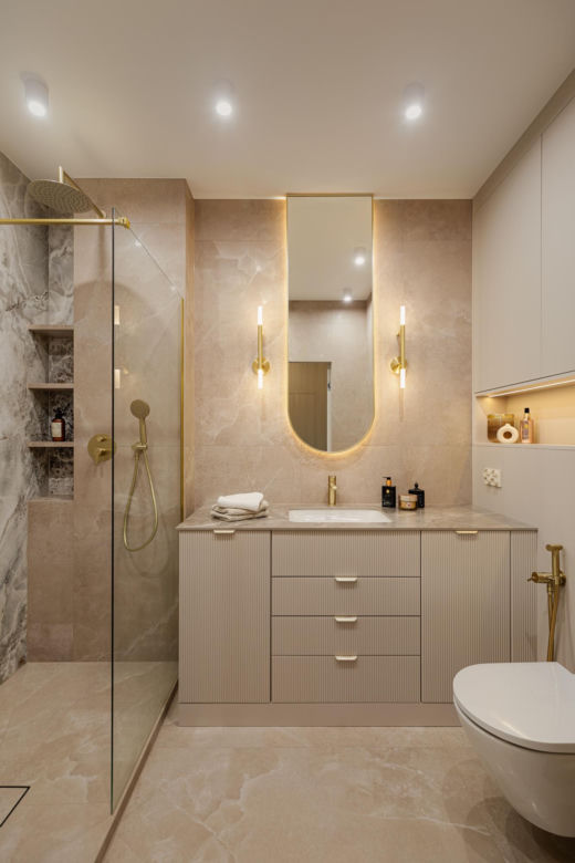 Soft minimalizm w gdyńskim apartamencie - projekt Agata Piltz