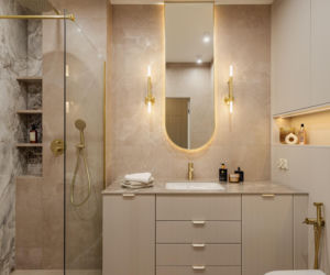 Soft minimalizm w gdyńskim apartamencie - projekt Agata Piltz