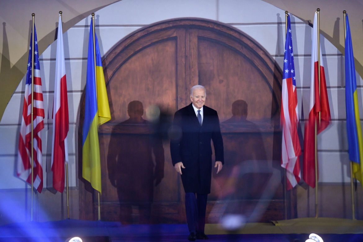 Wystąpienie Joe Bidena w Arkadach Kubickiego w Warszawie