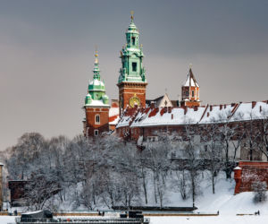 zima polska kraków śnieg