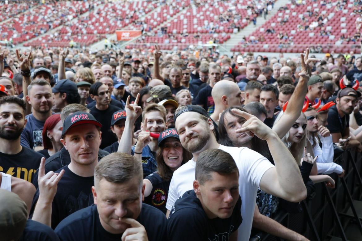 Koncert AC/DC w Warszawie (4.07.2025) - część pierwsza. Organizatorem koncertu jest Live Nation