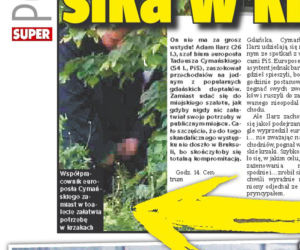 Asystent Cymańskiego ma toaletę w krzakach!