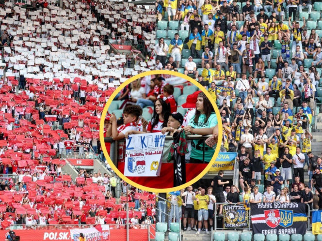 Polska - Ukraina. Trybuny