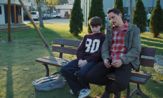 M jak miłość odc. 1921. Franek (Jarosław Śmigielski), jego ojczym (Marcin Sitek)