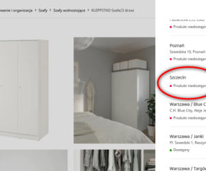 Drobna usterka na stronie IKEA wzbudziła spore zainteresowanie wśród mieszkańców Szczecina
