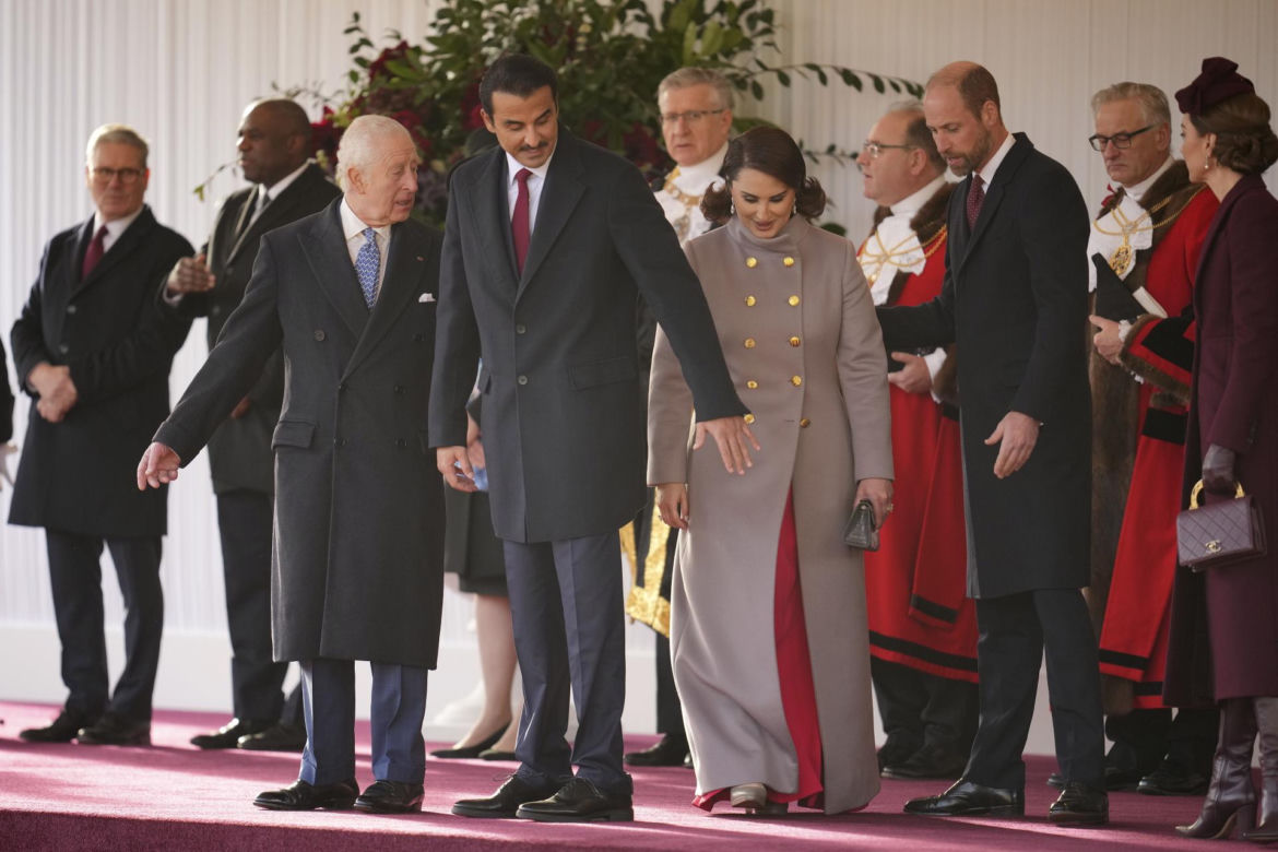 Kate z emirem Kataru w Londynie