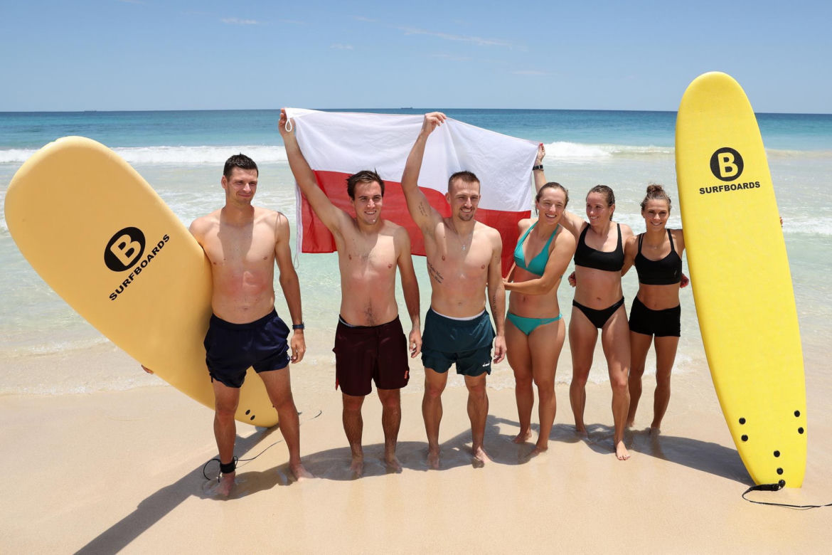 Iga Świątek i Hubert Hurkacz surfowali w Australii