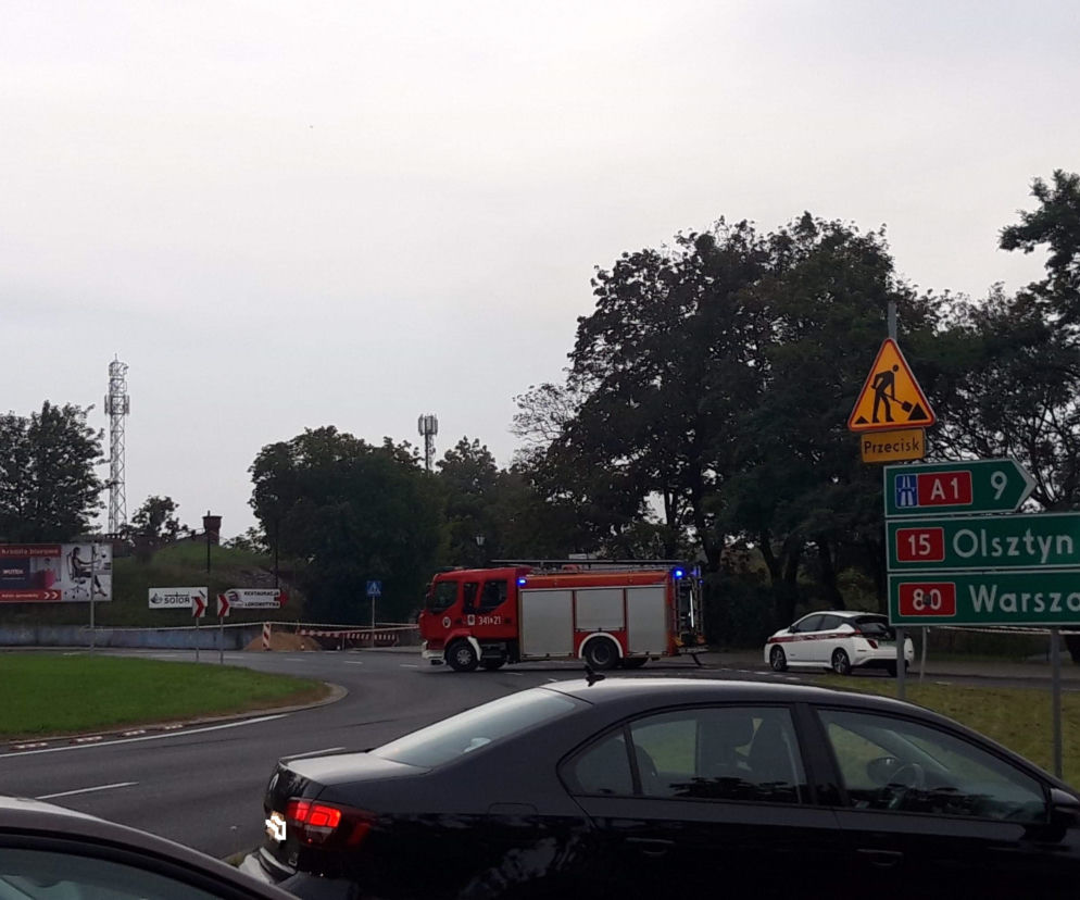 Awaria gazociągu w centrum Torunia. Akcja służb