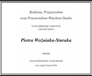Piotr Woźniak-Starak - nekrologi