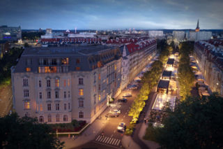 Kamienica przy placu Grunwaldzkim w Szczecinie
