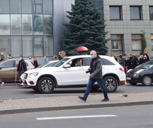 Protest kobiet - blokada ulic w Olsztynie