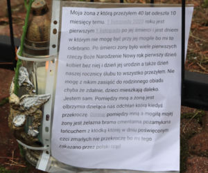LIst na cmentarzu