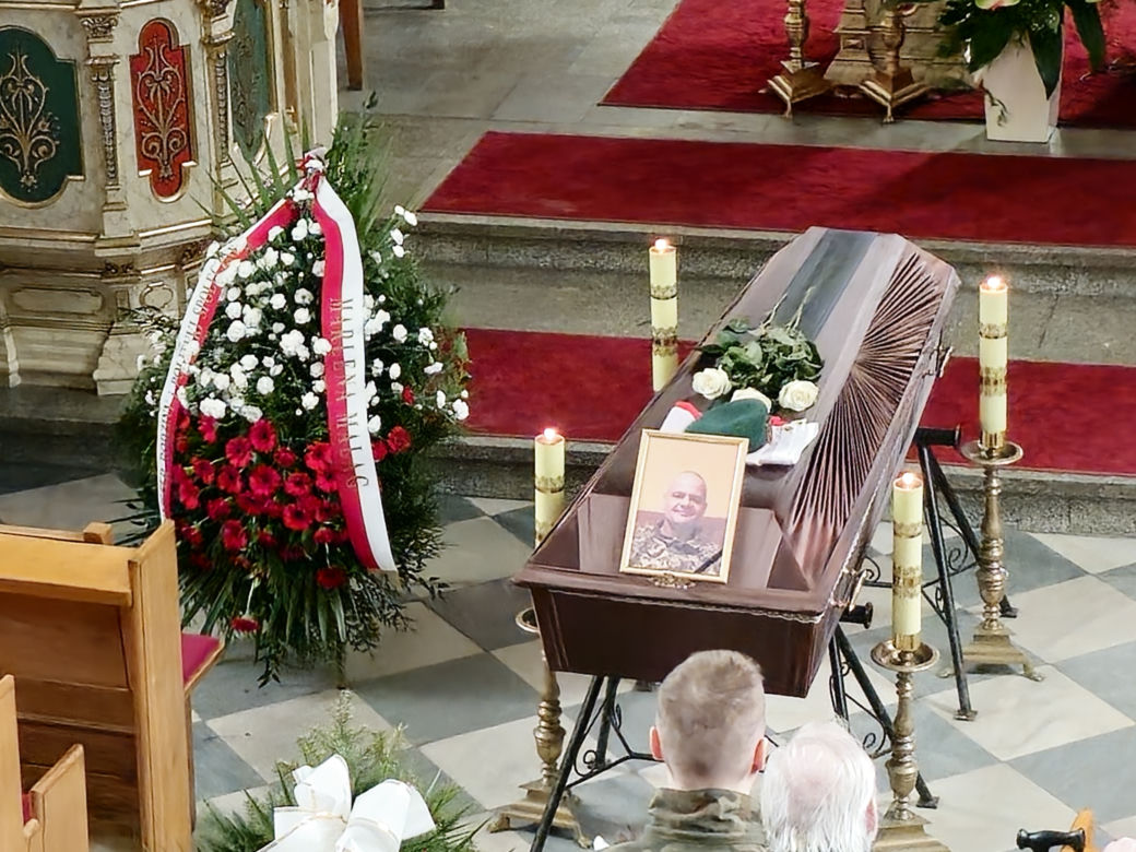 pogrzeb żołnierza, który zginął w Ukrainie