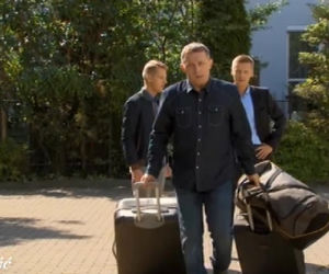 M jak miłość odc. 1089. Piotrek (Marcin Mroczek), Paweł (Rafał Mroczek), Artur (Robert Moskwa)