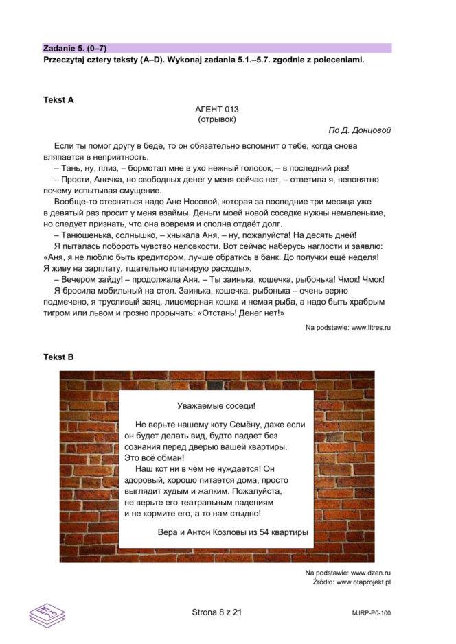 Matura 2026 ROSYJSKI podstawowy: Odpowiedzi do wszystkich zadań - sprawdź, czy zdałeś! 6.05.2026