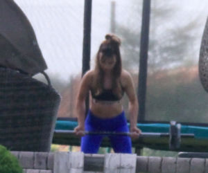 Anna Lewandowska trenuje na Mazurach