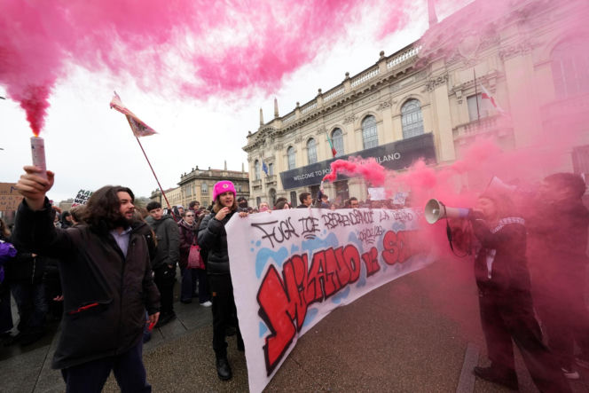 Protesty przeciwko IO w Mediolanie. Starcia z policją