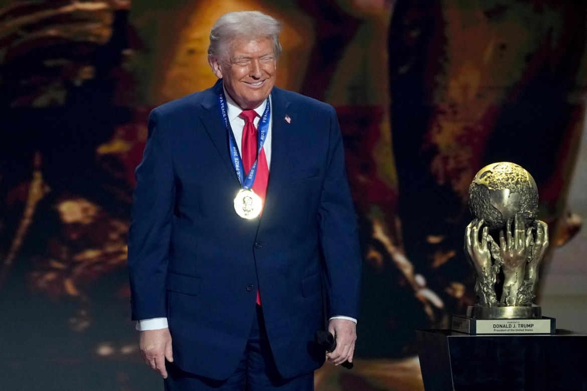 Donald Trump z Nagrodą Pokoju