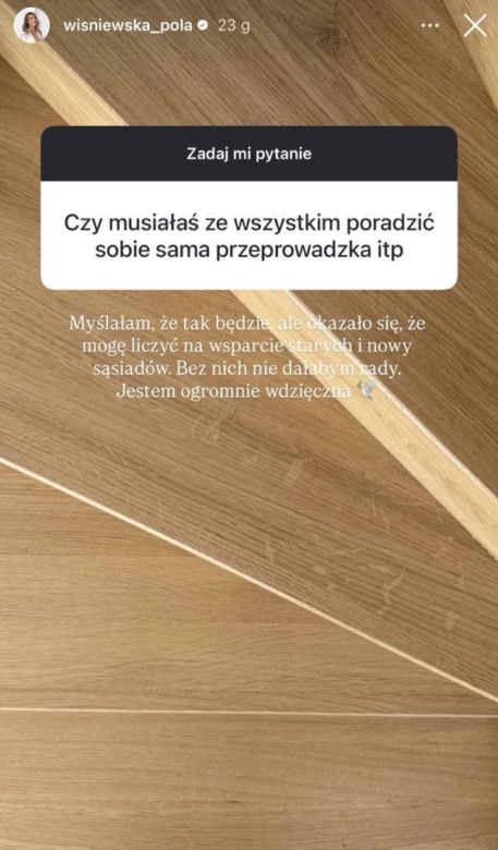 Pola Wiśniewska wyprowadziła się od męża