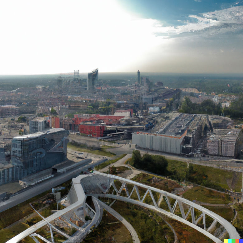 Katowice: miasto przyszłości. Wizualizacje sztucznej inteligencji