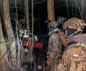 Akcja ratunkowa w okolicach zalewu Siemianówka na Podlasiu