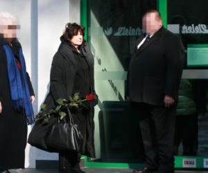 Pogrzeb Mirosława Krawczyka w Gdańsku: Aneta Zając i Mikołaj Krawczyk