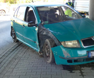 Wypadek na rondzie Zesłańców Syberyjskich w Warszawie