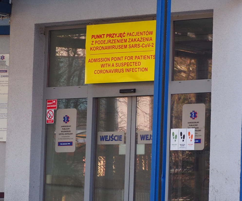 Szpital przy ul. Arkońskiej w Szczecinie, koronawirus