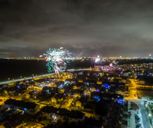 Sylwester 2019/2020 na Śląsku na zdjęciach z drona. Było pięknie. Zobaczcie [GALERIA]