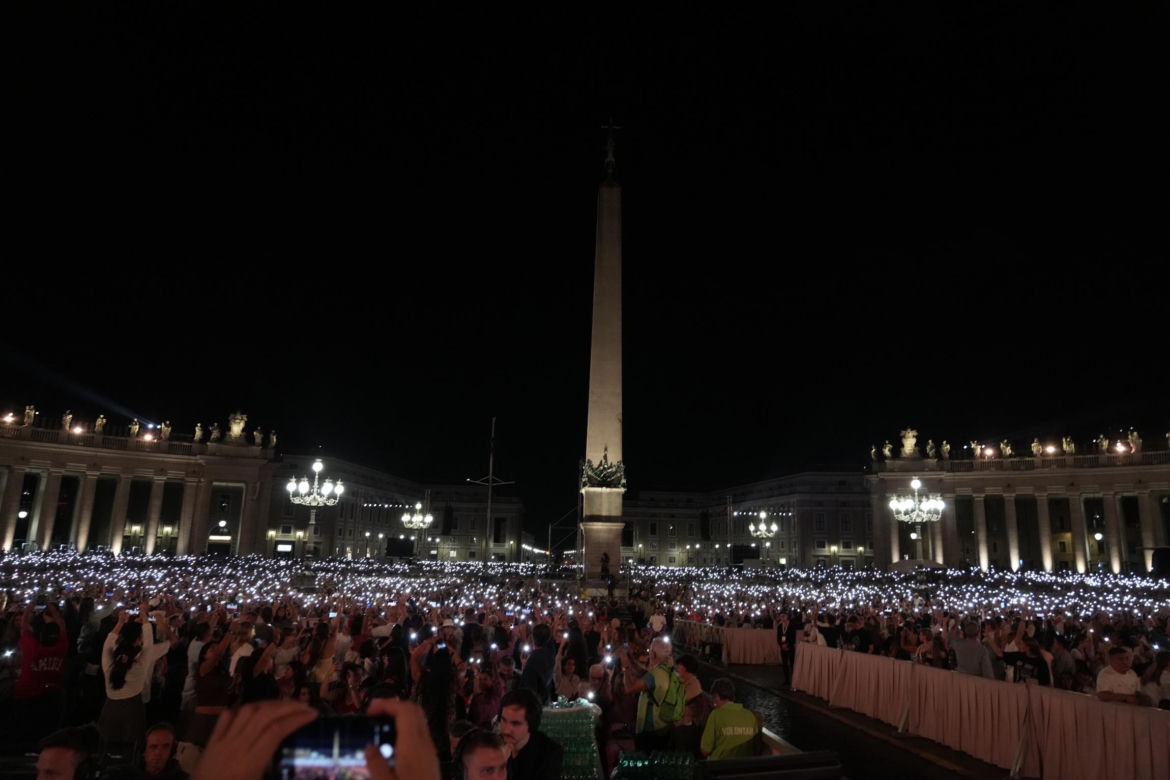 Tysiące dronów nad Bazyliką św. Piotra! Zobacz, co stało się w Watykanie