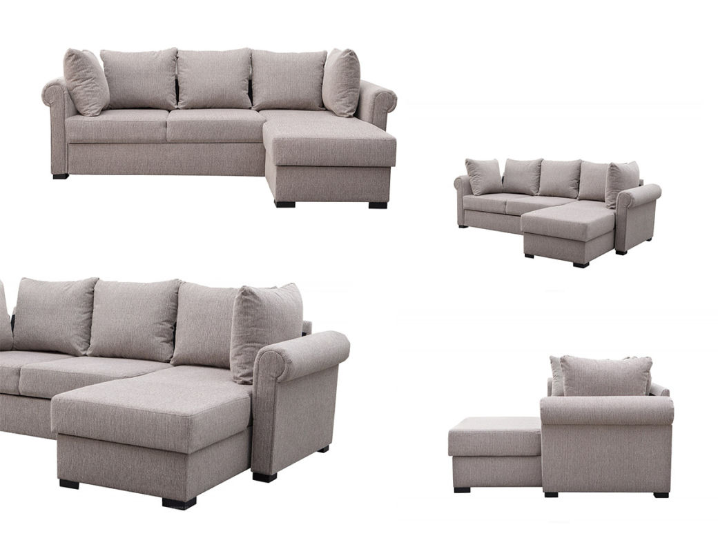 Szara sofa do salonu
