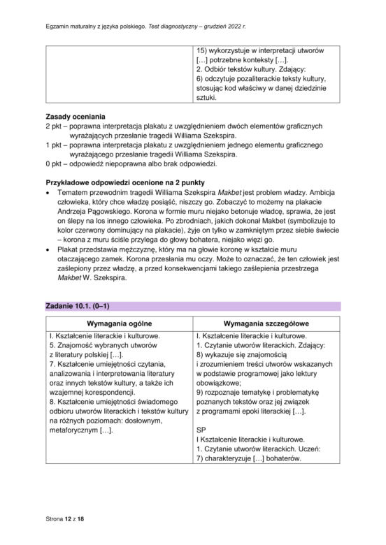 Matura próbna polski odpowiedzi CKE