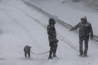 Intensywne opady śniegu w Zakopanem