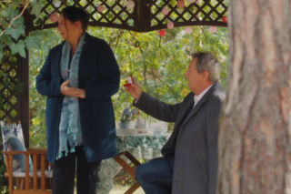 M jak miłość odc. 1918. Łukasz (Zbigniew Borek), Krysia (Hanna Mikuć)