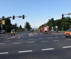Wypadek na ulicy Nowodąbrowskiej w Tarnowie