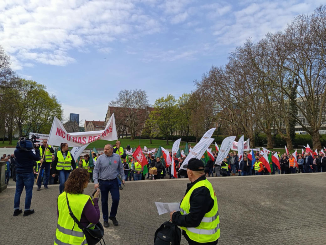 Protest rolników w Poznaniu. 14.04