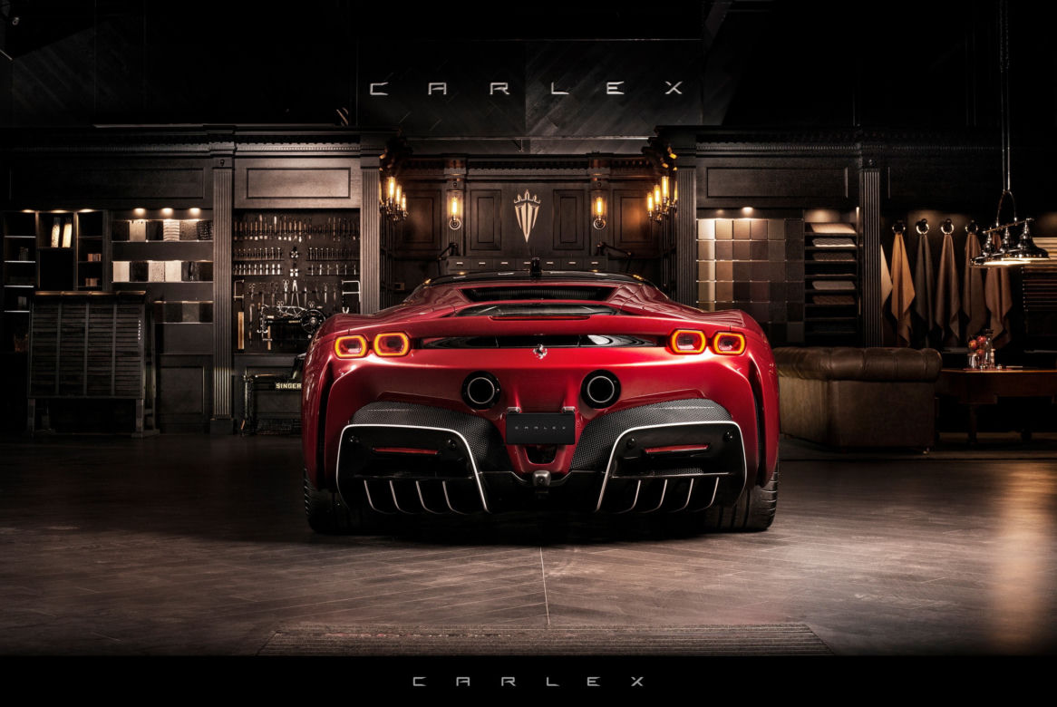 Ferrari SF90 z wnętrzem Carlex Design