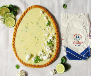 Mazurek limonkowo-bazyliowy