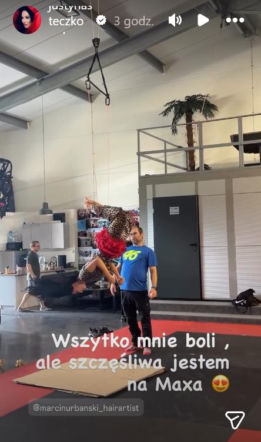 Steczkowska na próbach przed Opolem