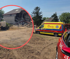 Eksplozja w Wielkopolsce. Pod gruzami wciąż jest uwięziony człowiek