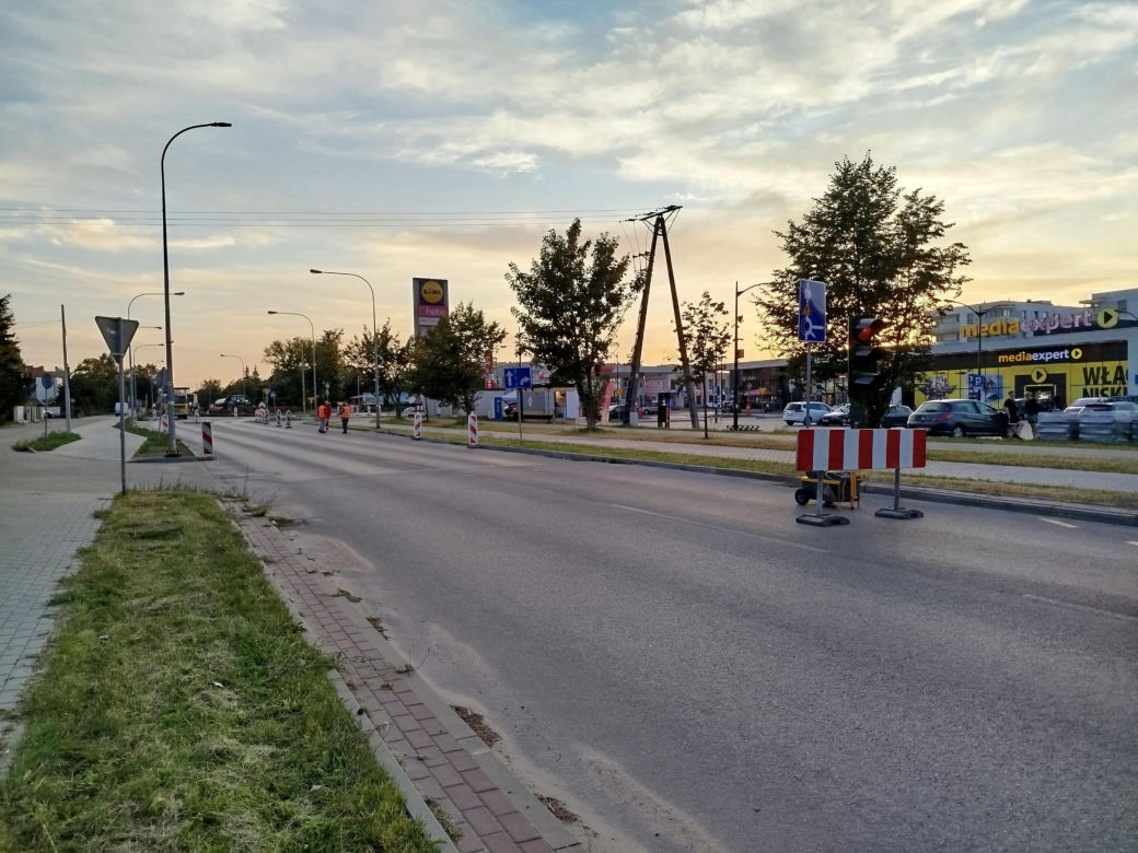 Siedlce: większe utrudnienia na ulicy Partyzantów na rondzie Solidarności