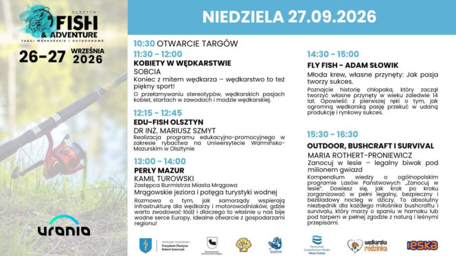 Targi Fish & Adventure 2026  niedziela