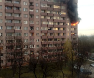 Kraków: Groźny pożar w bloku