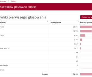 Wyniki wyborów prezydenckich 2020. Województwo warmińsko-mazurskie [POWIATY]